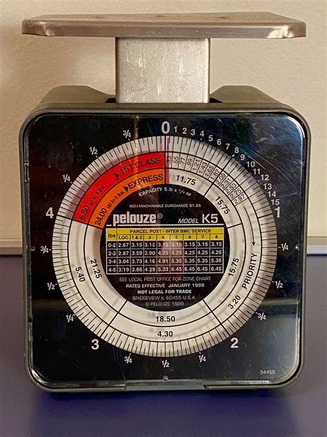 Buy Pelouze Model K5 Tabletop Mechanical Postal Scale Capacity 5 Lb X 1 ...