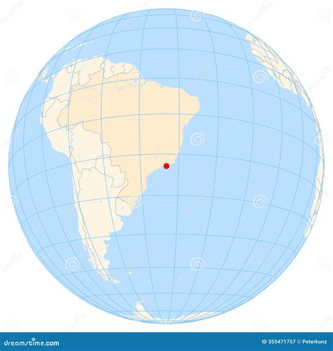 Location Map of Rio De Janeiro in Brazil Stock Illustration - Illustration of locator, ocean ...