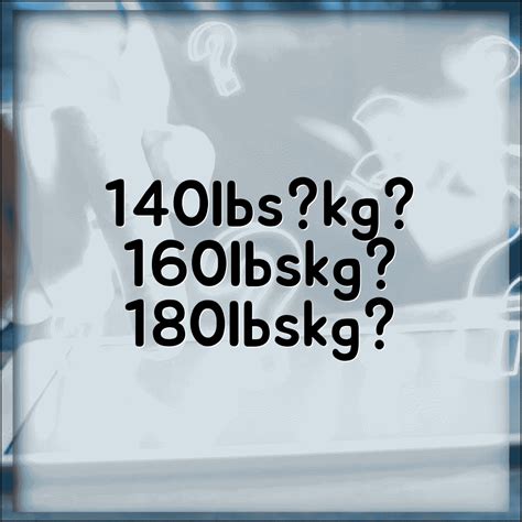 몸무게 lbs kg 변환 | 체중 140lbs 160lbs 180lbs 킬로그램