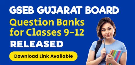 GSEB Gujarat Board 2024-25 : Question Banks for Classes 9-12 Released ...