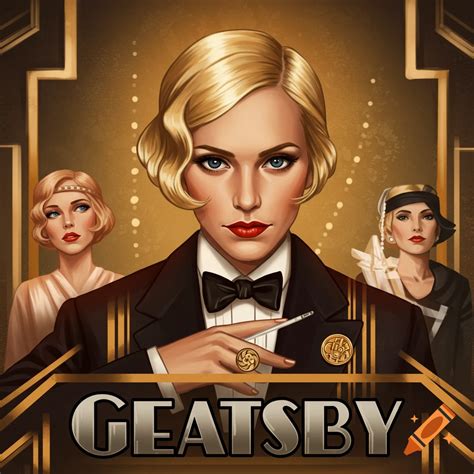 The Great Gatsby book cover on Craiyon