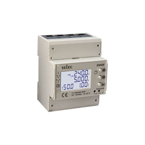 Selec EM4M-3P DIN-Mounted Energy Meter: Accurate Three-Phase Power ...