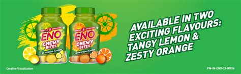 Buy ENO Chewy Bites Tangy Lemon Flavour, 30 Chewable Tablets | 19 ...