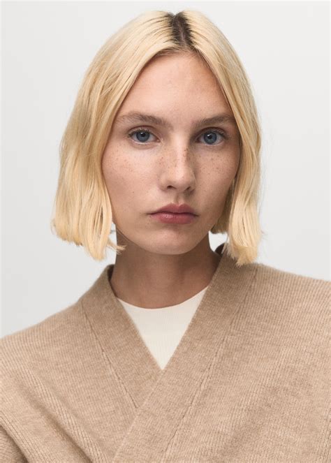 Long knitted coat - Women | MANGO USA