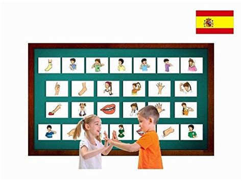 Tarjetas De Vocabulario Partes Del Cuerpo Body Parts Flashcards In ...