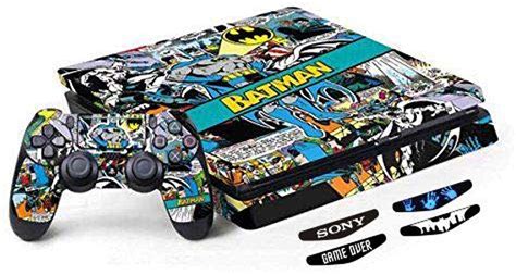 Elton Batman Comic Book Theme 3M Skin Sticker Cover for PS4 Slim ...
