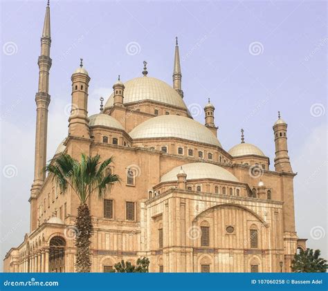 The Great Castle, Mohamed Ali Castle in Cairo, Egypt Stock Photo ...