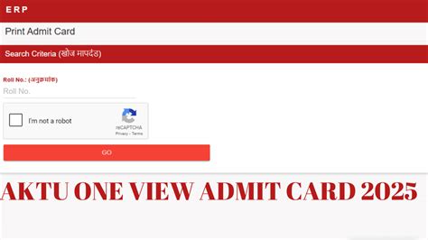 AKTU One View Admit Card 2025 OUT for Odd Semester at aktu.ac.in ...