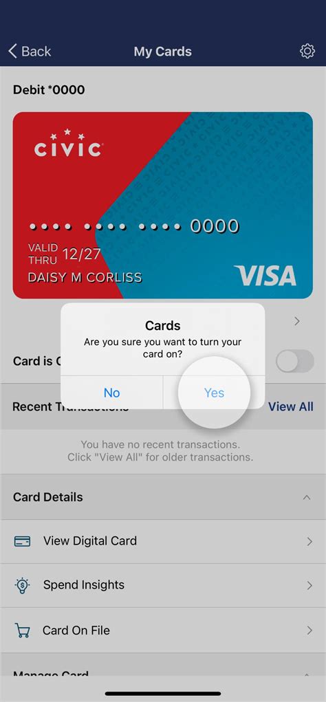Lock your card | Civic Federal Credit Union