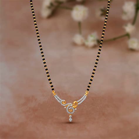 Alluring Spiral Diamond Mangalsutra