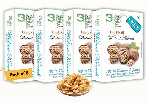 3P Kashmiri Walnut Kernels (Without Shell) – Light Half Akhrot Giri ...