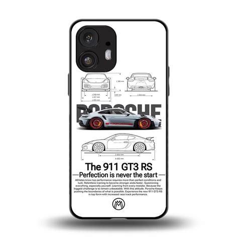 911 GT3 RS White Phone Cover for Nothing Phone 2 | Glass Case ...
