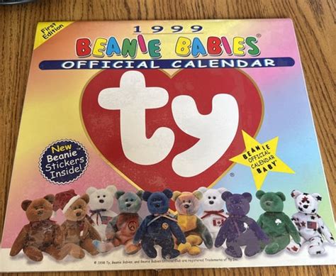 Vintage 1999 TY Beanie Babies Official Club Calendar 1st Edition NEW ...