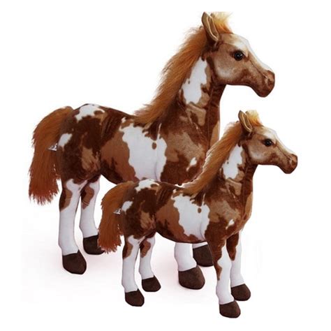 Tickles Horse with Baby Toy Toys Brown - 45 cm | Tickles 1