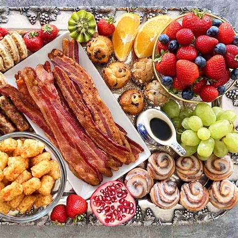 Breakfast Charcuterie Board with Bacon - BENSA Bacon Lovers Society