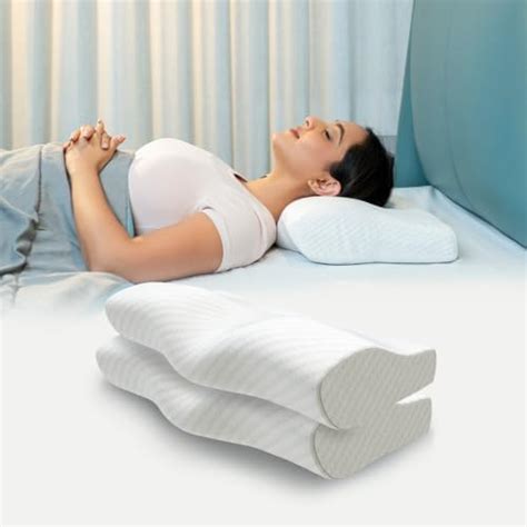 CareFoam Ultimate Cervical Neck Pillow for Pain Relief Sleep, Improves ...