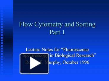 Image result for Cell Sorting Flow Cytometry PPT
