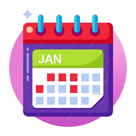Calendar clip art and Vector Design With a White Background | Premium ...