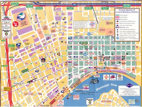 Printable New Orleans Tourist Map
