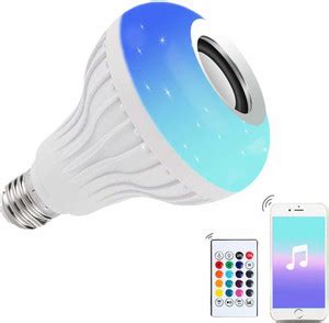 OnlineFront Led Music Bulb Wireless Speaker Dual Disco Ball Price in ...