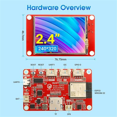 2.4inch ESP32 HMI Display 320x240 SPI TFT LCD Touch Screen