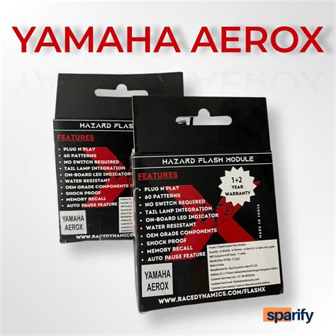 Yamaha Aerox FlashX Hazard Flash Module, Blinker/Flasher for All Motor ...