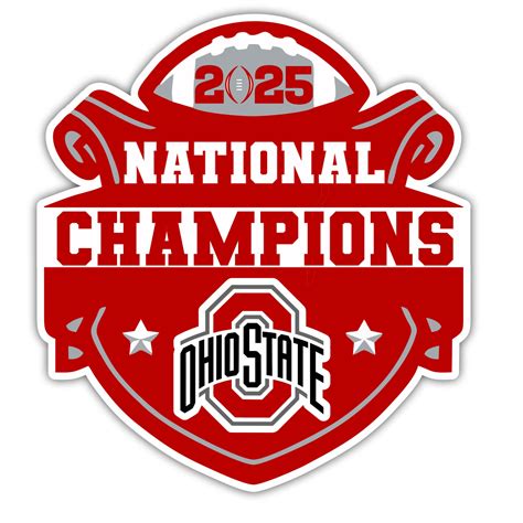 Ohio State Buckeyes – 2025 National Champions – Shield – Full Color ...