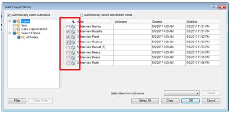 Result summarisation using Nvivo,framework matrices