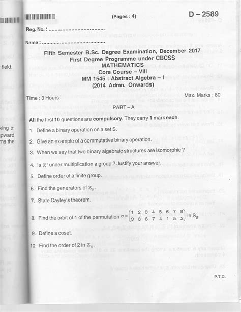 Abstract Algebra - ACCA - Strategic Business Leader - Studocu