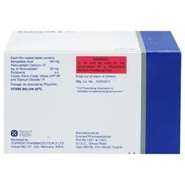 Rozucor B 20 Tablet 10's | Uses, Side Effects, Price | Apollo Pharmacy