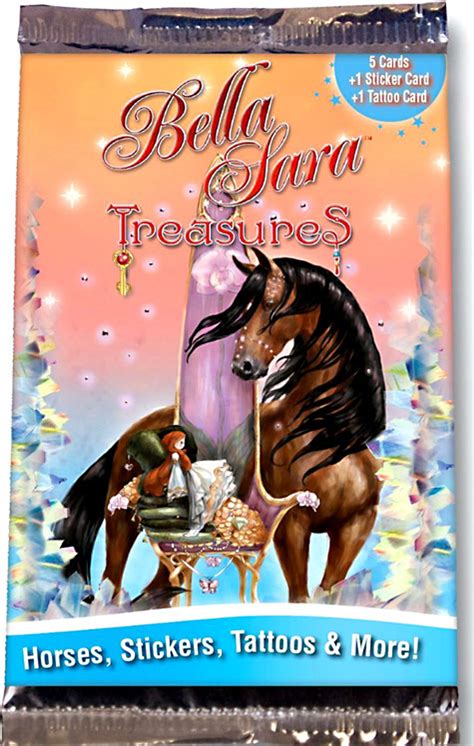 Bella Sara Collectible Card Game Treasures Booster Pack 5 Cards Hidden ...
