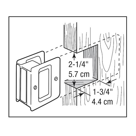 Prime-Line 2.5-in Matte Black Pocket Door Pull N 7578 at Lowes.com