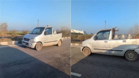 Milkman Modifies His Maruti WagonR Into a Pickup! – Video » Car Blog India