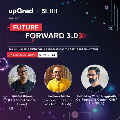 LBB x upGrad's Future Forward Sessions hosted by Varun Duggirala With ...