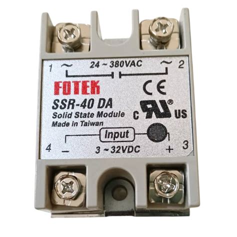 Fofek SSR-40DA Input 3-32VDC Output 24-380VAC Solid State Relay – Robocraze