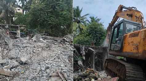 Navi Mumbai News: NMMC Demolishes Unauthorised Construction In Belapur ...