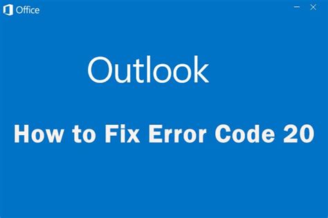 Image result for What Is Error Code 20