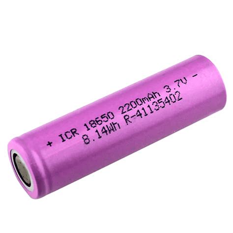 Buy 18650 2200mAh 3.7v Cylinder Battery At Best Price | Robocraze