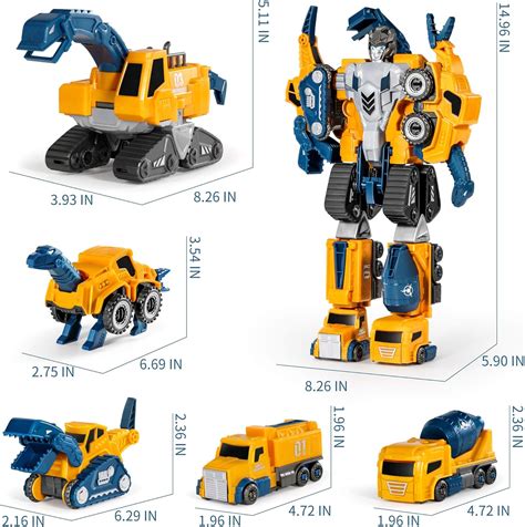 MIEBELY Toddler Robot Construction Vehicles Set – India | Ubuy
