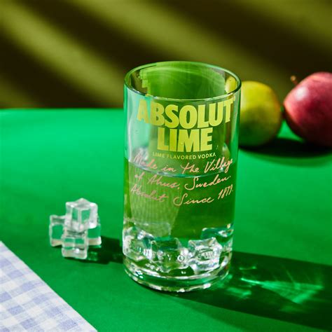 Absolut Lime Mini Glass – Eco-Friendly Upcycled Glass by The Bottle Art ...