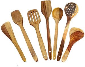 A R International Cooking Spoons for Non- Stick Utensils with Silicon ...