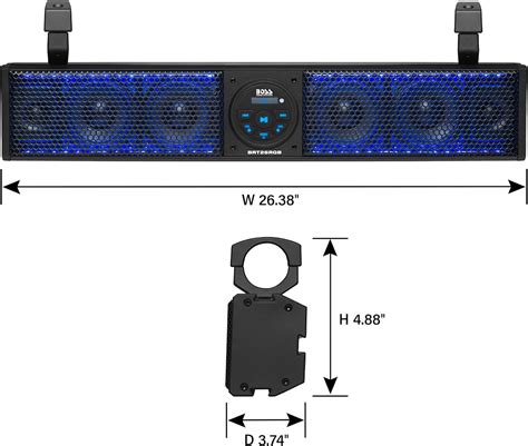 BOSSAudioSystems BOSS Audio Systems BRT26RGB ATV UTV Sound Bar - 26 ...