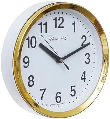 Buy CHRONIKLE Elegant Round Golden Color Plastic Case White Dial Analog ...