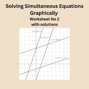 Image result for Solving Simultaneous Solution Graphically