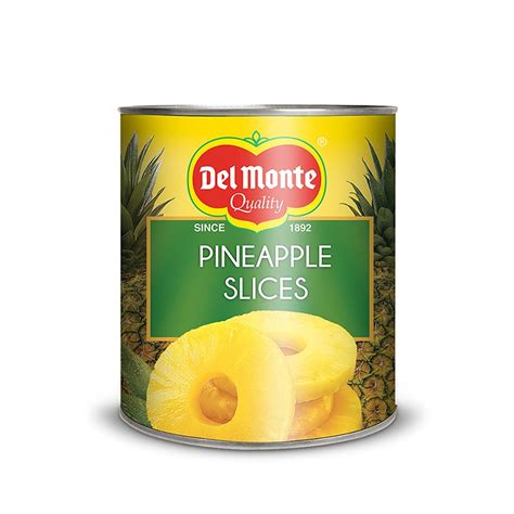 Del Monte Pineapple Slices, 439g | Canned Pineapple| Ideal for deserts ...