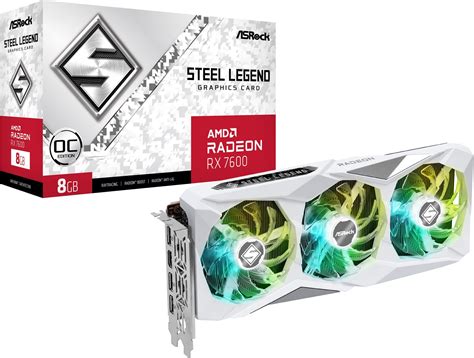 Amazon.in: Buy ASRock Rx7600 Sl 8Go AMD Radeon Rx 7600 Steel Legend 8Gb ...