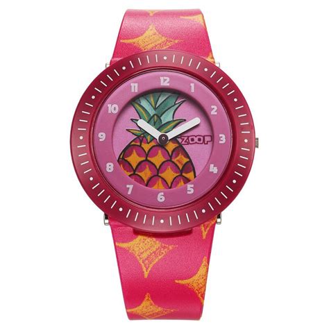 Buy Online Zoop Analog Watch with Pink Dial & Pink Strap for Girls Kids ...
