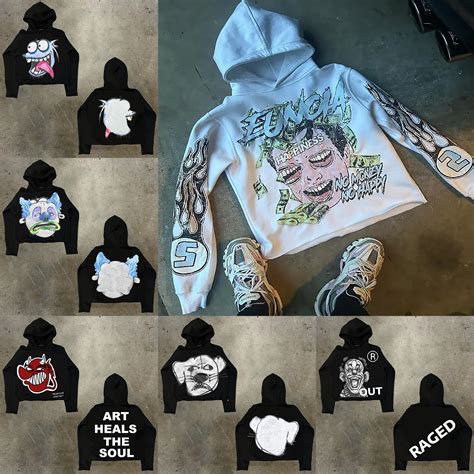 Graphic Hoodies Women Vintage Graphic Hoodies Oversized Y2k Style Pure ...