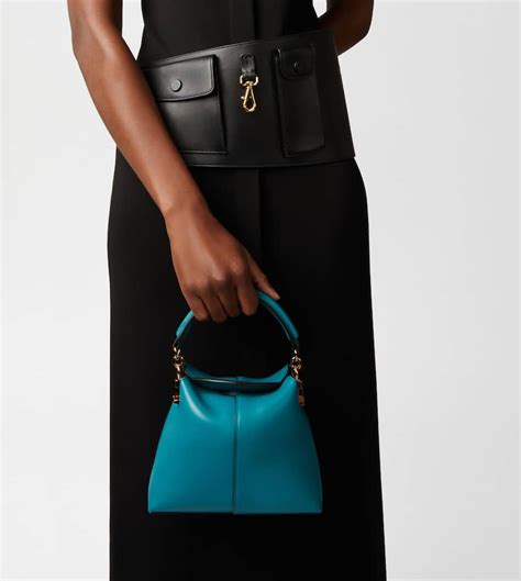 Woman GREEN Tod's T Case Tote Messenger Bag in Leather Micro ...