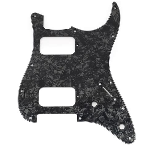 Musiclily Pro 11 Holes ST HH Guitar Pickguard with Round Corner ...
